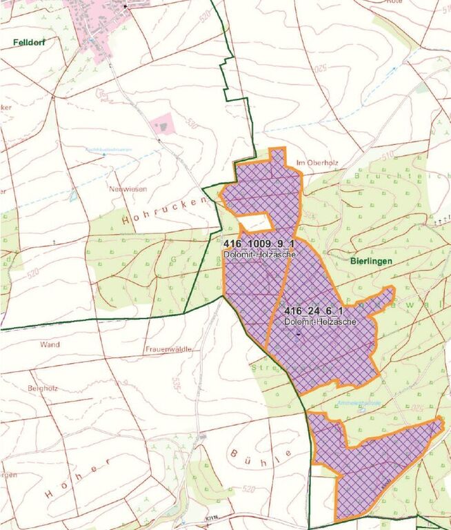 Bodenschutzkalkung Starzach Karte